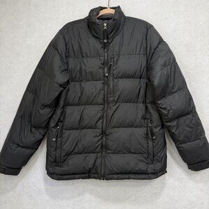 LL Bean Jacket Mens Small Goose Down Puffer Coat Full Zip Winter Warm
